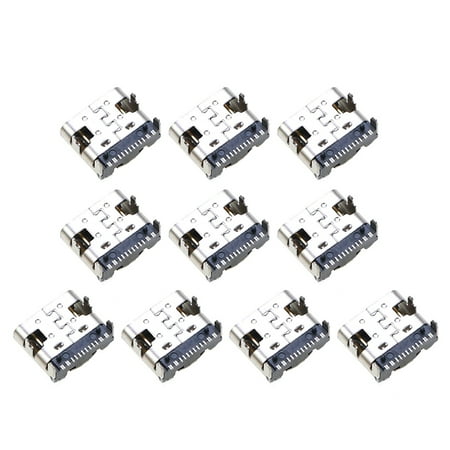 

10 Pcs Micro USB Charging Port Plug for Controller Connector Power Connector Type-C Charger Socket