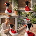 thumbnail image 5 of AZXY Porch Goose Outfits, 23 Inch Ladybug‑Themed Goose Costume for Cement & Plastic Porch Goose Statue, Duck Goose Clothing for Outdoor Garden Yard Lawn Patio Statue Decoration, 5 of 7