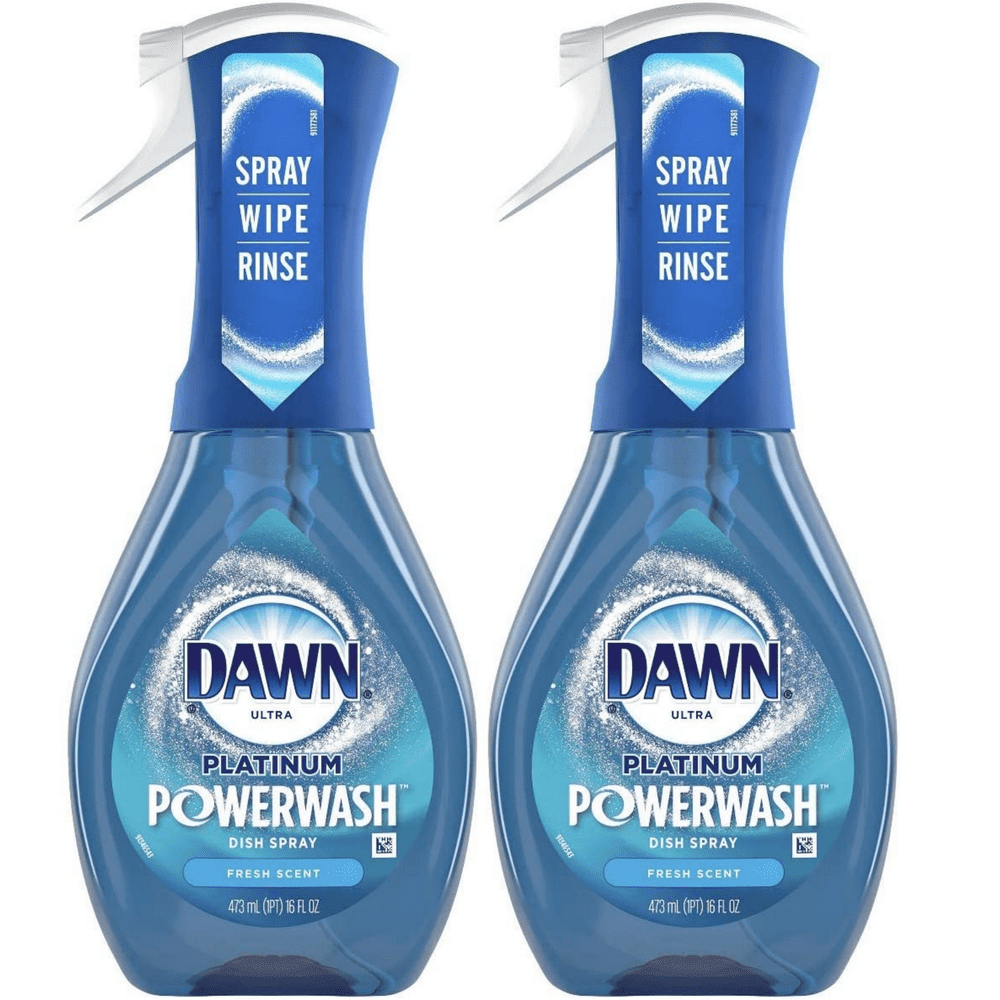 2 Pack Dawn Platinum Powerwash Dish Spray, Dish Soap, Fresh Scent, 16