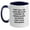 White/Navy, variant on Funny Aunt Birthday Unique Gifts from Men - 'They Call Me Aunt Because Partner In Crime Makes Me Sound Like A Bad Influence' Two Tone Coffee Mug for Aunt, Gifts for Aunt, Birthday Unique Present
