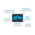thumbnail image 1 of Gravity Grabber - Rangement Mural Ultime Ski + Snowboard Sauvez Votre Rocker, Embouts et Queues Rangement Ski/Snowboard Sans Dommage Convient à Tout Ski Ou Snowboard Rangement Mural Ski/Board (Cyan, 3), 1 of 5