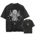thumbnail image 2 of Camisetas lavadas Vintage Harajuku, Camiseta con estampado gráfico de Death Note, ropa de calle de algodón de gran tamaño, camiseta Unisex, 2 of 5