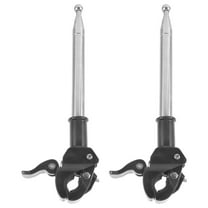 Zhiyie 2pcs Small Flag Pole Motorcycle Handlebar Mount Flagpole Holder Flagpole Bracket