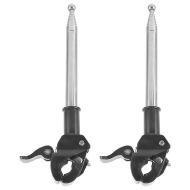 Zhiyie 2pcs Small Flag Pole Motorcycle Handlebar Mount Flagpole Holder Flagpole Bracket