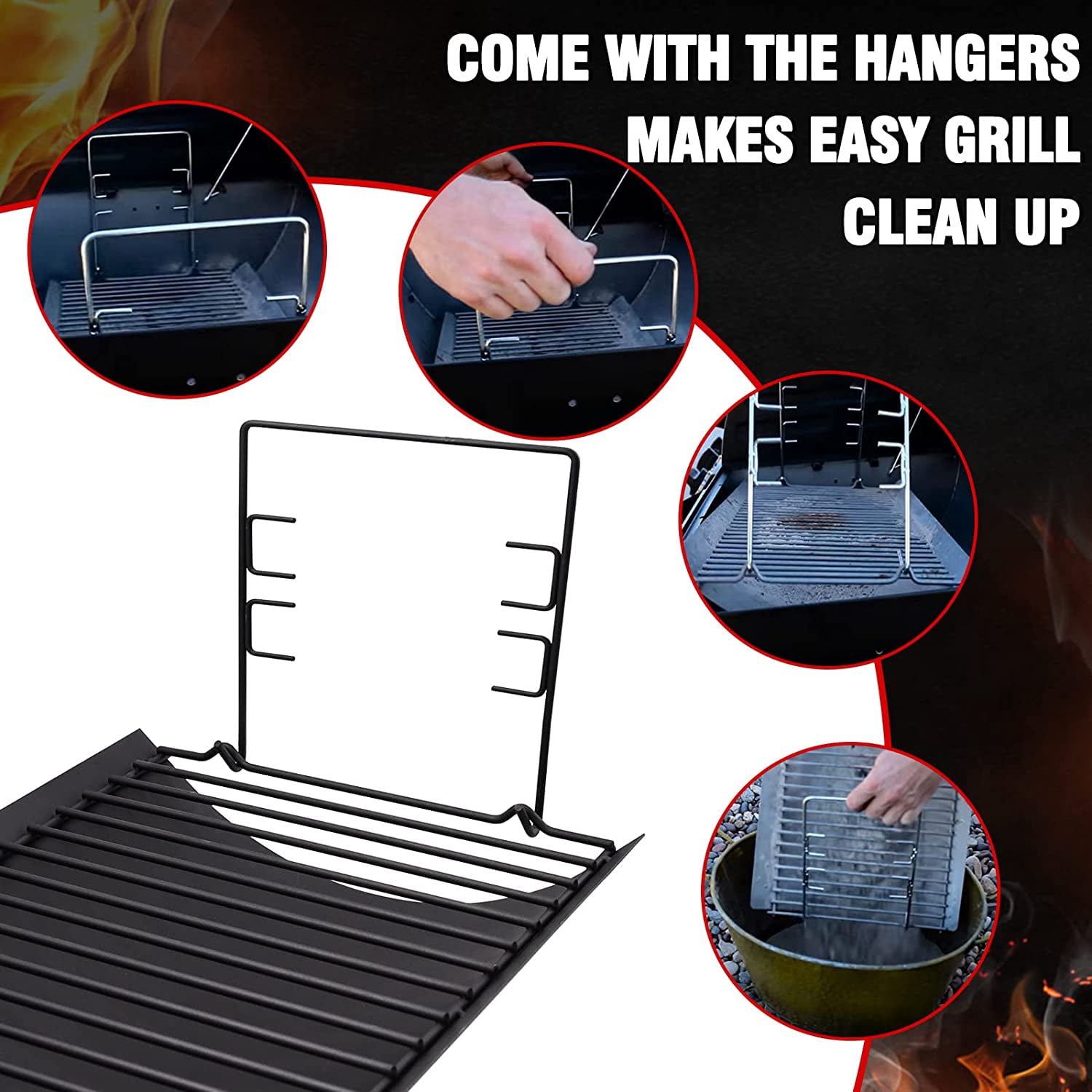 27 Inch Ash Pan Drip Pan Ashpan for Char-Griller 2121 E1224 2828 2929 1224 2727 2222 1324 Charcoal Grill, CB056-036 Ash Pan for Char-Broil 17302056