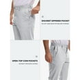 thumbnail image 6 of Sakmal Khaki Pants for Men Dress Golf Straight Leg Slacks Silver Regular Chino Pants Men L, 6 of 9