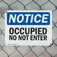 thumbnail image 5 of (2 Pack) Occupied Do Not Enter OSHA Notice Sign 10 Inch X 7 Inch Plastic Sign, Weather Resistant, UV Protected for Workplace, Business, and Construction Site, Made in the USA, 5 of 8