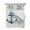 Blue, variant on Quilts Twin Size Bedding Set, Coastal Nautical Lightweight Quilted Comforter, Summer Watercolor Anchor Blue Beige Soft Reversible Bedspread Coverlet with Pillow Covers for All Season, 68" x 86"