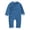 Blue, variant on Baby Toddler Unisex Traditional Chinese Long Sleeve Romper (95/2-3 Years, Pink)