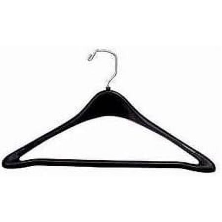Only Hangers Black Plastic Contoured Suit Hanger - 17"