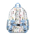 thumbnail image 3 of Princess Carriage Castle Pattern Backpack for School,Cute School Bag,Schoolbag with Adjustable Shoulder Straps & Padded Back,15.25"x11.5"x5.25", 3 of 5