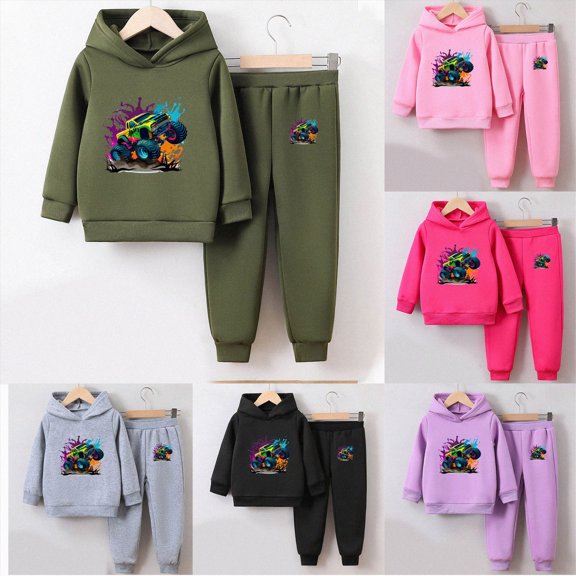 7-8 Years Child Toddler Baby Boy Clothes Pullover 2Pcs Pants Set Long Sleeve Sweater Sweatsuit Cute Fall Winter Outfits 6-12 Months 12-24 Months 2T 3T 4T 5T 6T 7T Set Grey Sleepwear Set