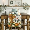 thumbnail image 7 of Smile Cross Thanksgiving Pumpkins Bless This Home Flower Fall Table Runner 13x72 Inch, 7 of 7