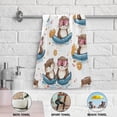 thumbnail image 3 of 2-Piece Polyester cotton Towel Set Absorbent Pool Float Otter Hand Towel Bath Towel Soft and Comfortable Machine Wash 28.3x14.4, 3 of 7