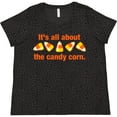 thumbnail image 3 of Inktastic All About the Candy Corn Women's Plus Size T-Shirt, 3 of 5