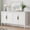 White, variant on May in Color Sideboard, 58'' Mid Century Modern Storage Sideboards with 4 Doors and Adjustable Shelves, Console Table for Entryway, Dining Room, Living Room, White