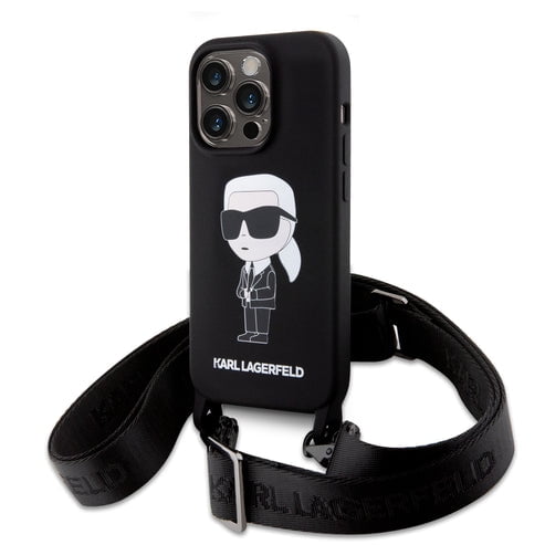 Funda Crossbody Karl Lagerfeld Negro para iPhone 15 Pro