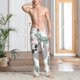 thumbnail image 2 of Balery Cute Cartoon Sloth Pantalones de pijama para hombre, pijama ultraligero, pantalón de descanso-XX-Large, 2 of 6