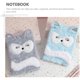 thumbnail image 4 of Cartoon Notebook Plush Notebook Daily Use Stationery Grey Material for Diary Writing 1Pack, 4 of 4