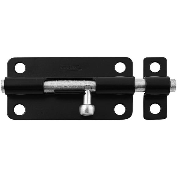 Bolt National Hardware N151-621 negro de 10 cm