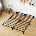 thumbnail image 1 of CazToi Base de cama plataforma de metal de 15 cm tamaño King, soporte de alta resistencia de 800 libras, no necesita somier, almacenamiento bajo la cama, 1 of 7