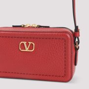 Valentino Garavani Women's Textured Leather Crossbody Bag Red