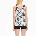 thumbnail image 4 of Awdenio Modest Swimsuits for Women 2025 Flowy Swimwear Two Piece Bathing Suits Swim Tank Top with Boyshorts, 4 of 9