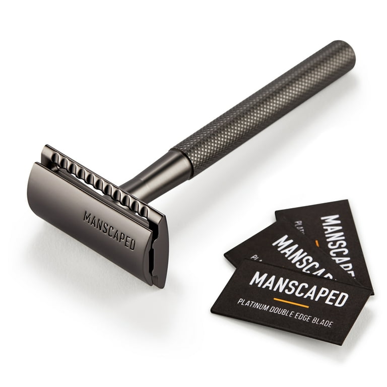 MANSCAPED The Plow 2.0 Men s Premium Single Blade Double Edged Safety Face Razor Grey