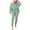Green, variant on Autumn Plus Size 2 Piece Sets for Women 2024 Solid Color Sports Suit Casual Sports Hoodie Pant Two-piece Set