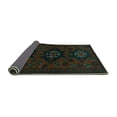 thumbnail image 2 of Ahgly Company Indoor Round Persian Turquoise Blue Traditional Area Rugs, 3' Round, 2 of 4