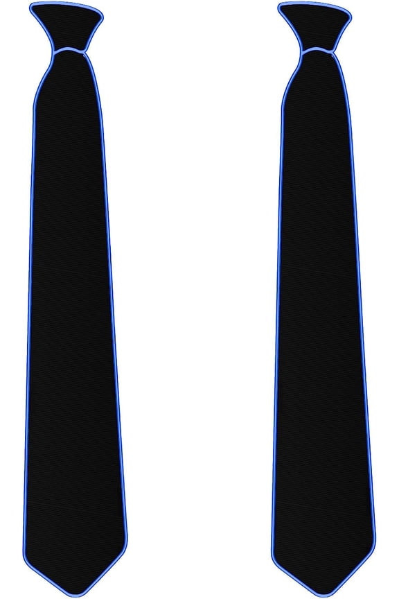 2 Pcs LED Tie Light Tie Glow Light Tie Neon LED Ties LED Light Tie Cool Novelty Tie for Party
