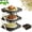 1Pc-Black, variant on Multi-Layer Dish & Prep Tray Storage Rack, Multifunctional Foldable Vertical Plate Racks For Cabinet, Sturdy & Stable Construction, Open-Sided Easy Access
