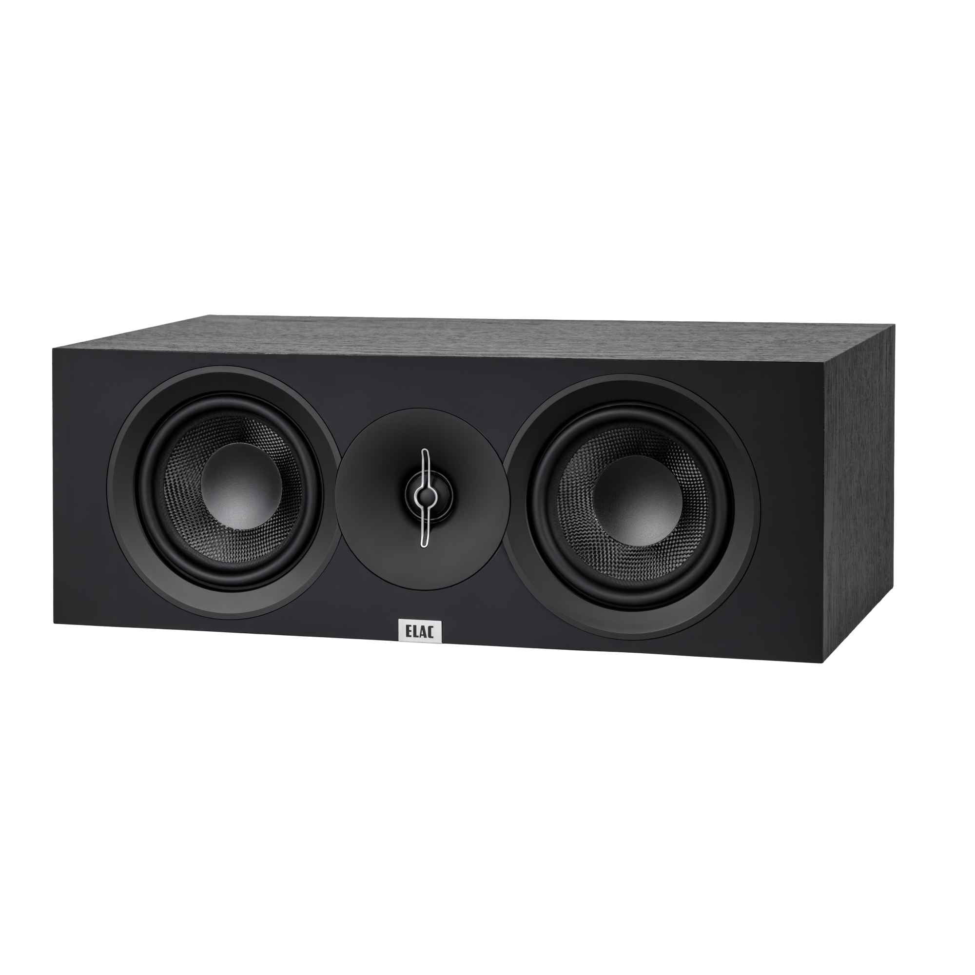 Elac - Two DF53-BK - Debut 3.0 5.25" Floor Speakers - Black and Elac DC53-BK - Debut 3.0 5.25" Center Speaker - Black