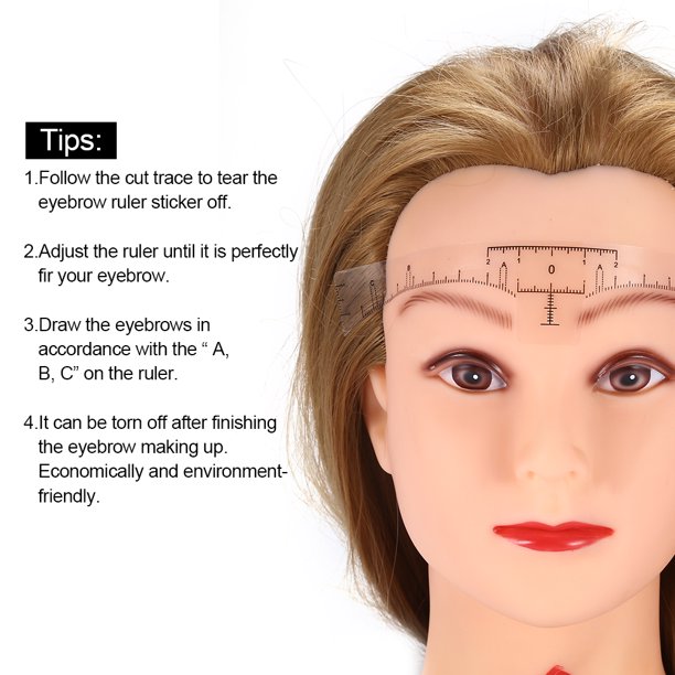 kritne eyebrow ruler 50pcs disposable eyebrow ruler