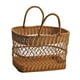 thumbnail image 5 of Cesta de almacenamiento artesanal, cesta de picnic, cesta resistente y duradera de mimbre sintético, cesta para flores en bodas, cesta decorativa, 5 of 8