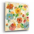 thumbnail image 2 of Epic Art 'Playful Floral Trio III' by Silvia Vassileva, Acrylic Glass Wall Art, 12"x12", 2 of 13