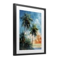 thumbnail image 3 of Stupell Industries Brushed Palms at Sunset Black Framed Print Under Glass, design by LSR Design Studio, 16 x 13, 3 of 10