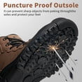 thumbnail image 5 of Ablanczoom Steel Toe Safety Boots for Mens: Slip Resistant Waterproof Construction Men Work Safety Shoes Anti-puncture Security, 5 of 6