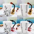 thumbnail image 2 of Tazas de Cafe Perfecl Taza de cerámica Guitarra de madera libertad, 2 of 6