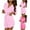 #379-Hot Pink, variant on Censtreet 3PCS Women's Casual Short Kimono Robe Silky Satin Bathrobe Bride Bridesmaids Getting Ready Sleepwear Soft Nightgown
