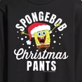 thumbnail image 3 of SpongeBob SquarePants - Christmas Pants - Men's Long Sleeve T-Shirt, 3 of 6