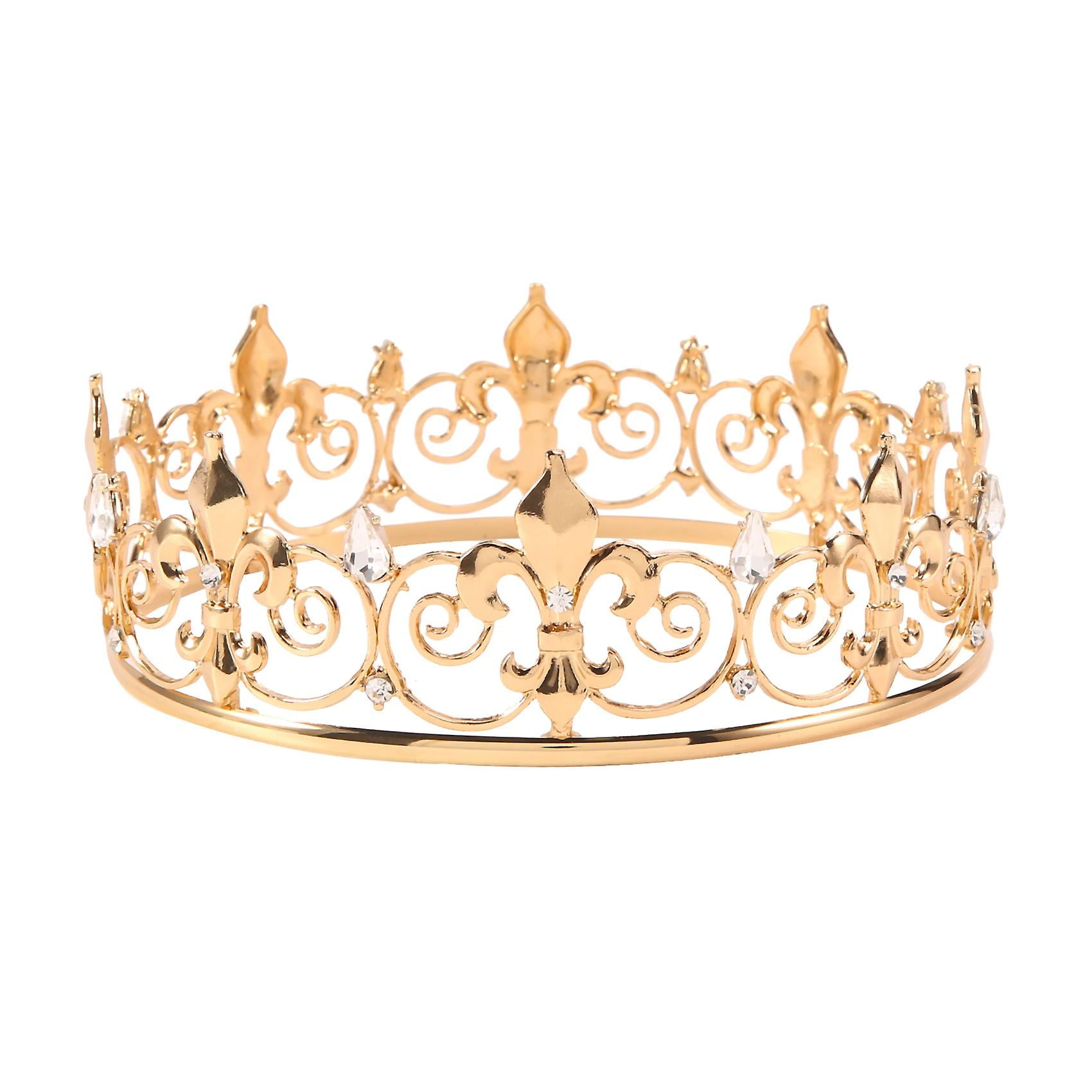 Corona real de rey para hombre: coronas y tiaras de príncipe de metal ...