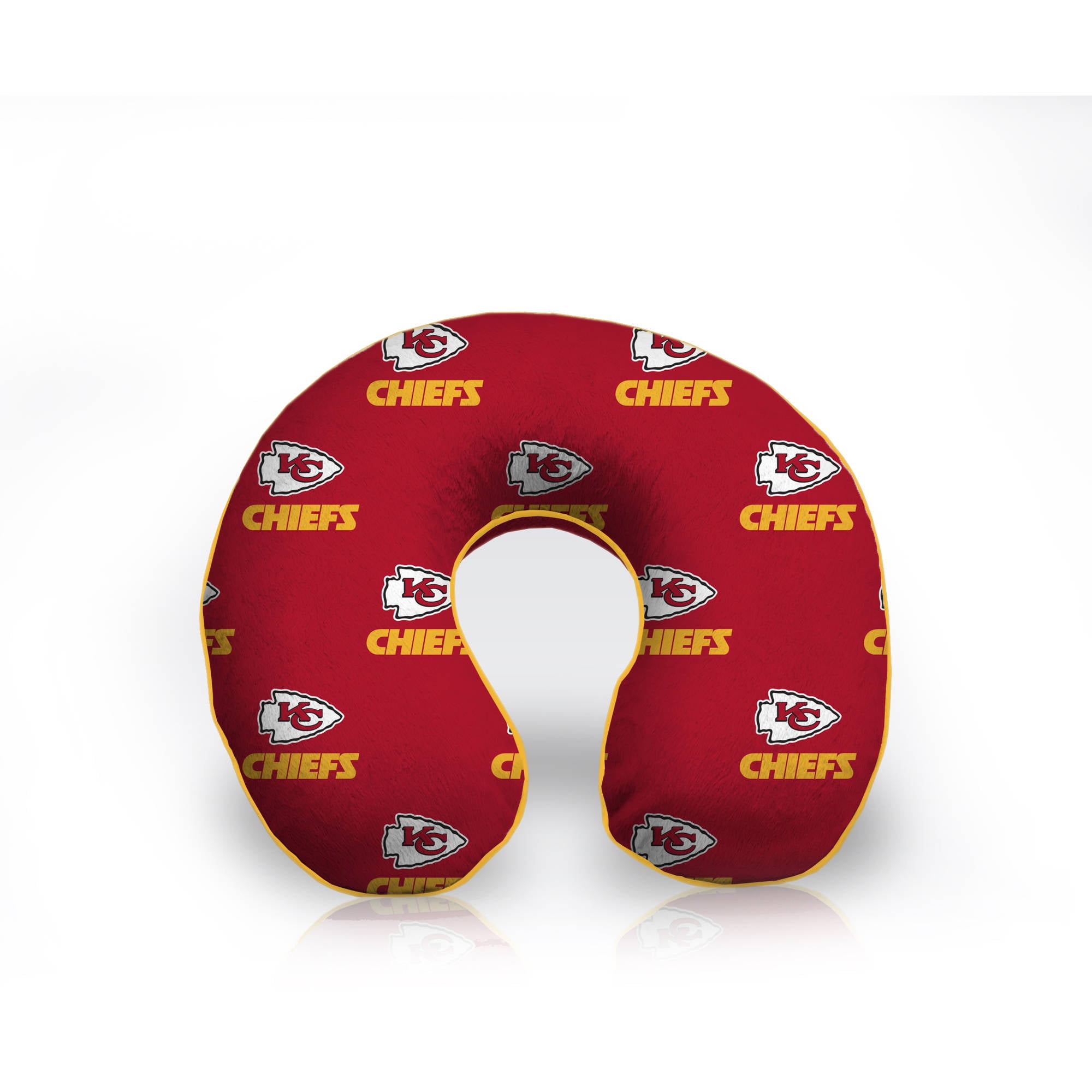 NFL Licensed Memory Foam U-Neck Travel Pillow, Kansas City Chiefs - Walmart.com - Walmart.com