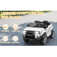 thumbnail image 5 of Winado Licensed Toyota 12V Kids Electric Ride On Car with Remote Control, Music, Lights, White, 5 of 8