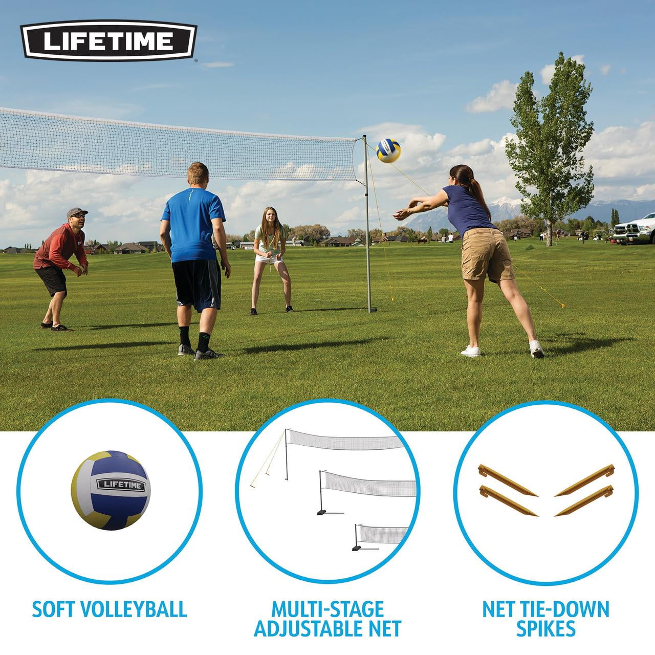FBSPORT Tragbares Badminton-Netz-Set Mit Freistehender Basis, 2