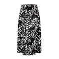 thumbnail image 6 of Difdany Women's Bohemian A-Line Elastic Waist Flowy Midi Skirt with Pockets Gray L, 6 of 7