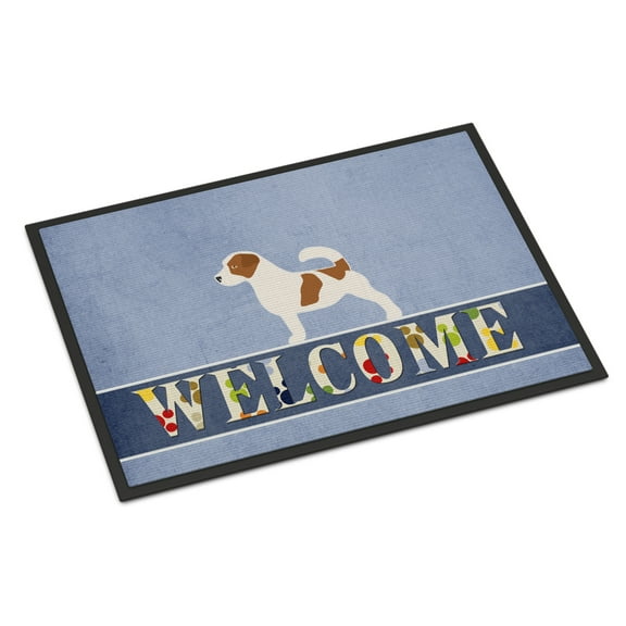 Carolines Treasures BB5511MAT Jack Russell Terrier Welcome Door Mat Indoor Rug or Outdoor Welcome Mat 18x27 Doormat 18H