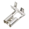 thumbnail image 3 of YXQ Conector de pala de terminal de engarzado de 6,3 mm con cubierta en ángulo recto tipo L plateado (50 piezas), 3 of 5