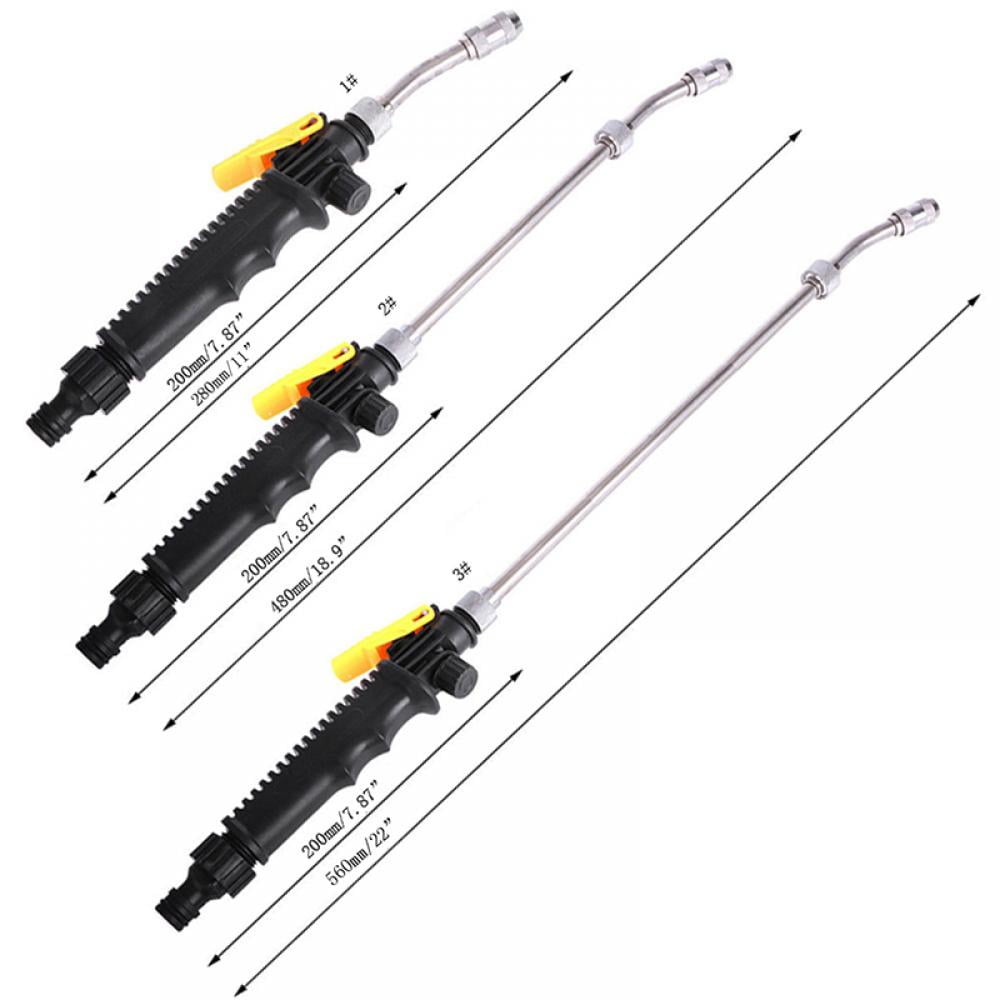 High Pressure Power Washer Spray Nozzle Water Gun Garden Watering Wand for Car Washing Outdoor Window Washing