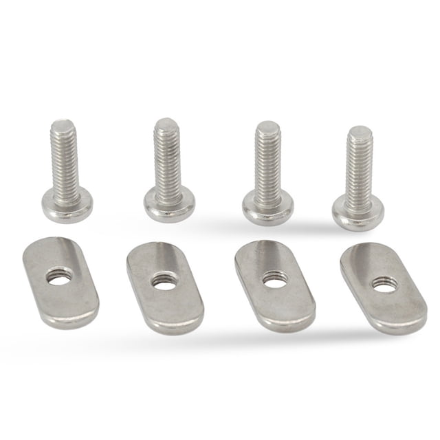fastboy Vis de Rail de Kayak en Acier Inoxydable 4 Pcs Matériel avec Écrous en T Équipement de Montage Résistant à la Corrosion